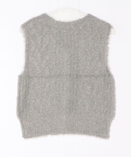 archives(アルシーヴ)の「MIXヤーンケーブルニットベスト(Tシャツ/カットソー・レディース・グレー/アイボリー/ブラウン・MEDIUM)」の4枚目の写真