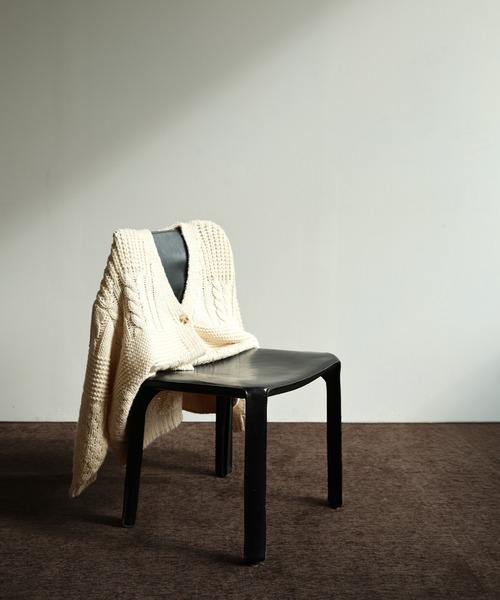 select MOCA Et（セレクトモカエト）の「【Et】Cable wide cardigan（カーディガン/ボレロ・レディース・チャコール/モカ/アイボリー・FREE）」の20枚目の写真