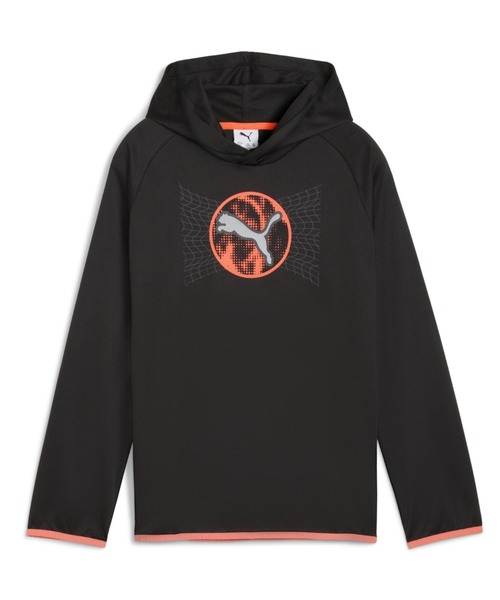 PUMA(プーマ)の「プーマ PUMA ACTIVE SPORTS ライトウェイト ポリ HD B(パーカー・キッズ・ブラック/ネイビー・120cm/130cm/140cm/150cm/160cm)」の2枚目の写真