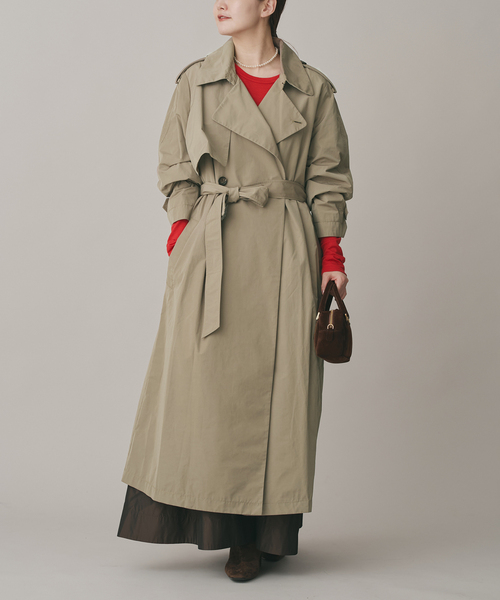 IENA（イエナ）の「Olmetex 撥水トレンチコート（トレンチコート・レディース・ベージュ・36/38）」の2枚目の写真