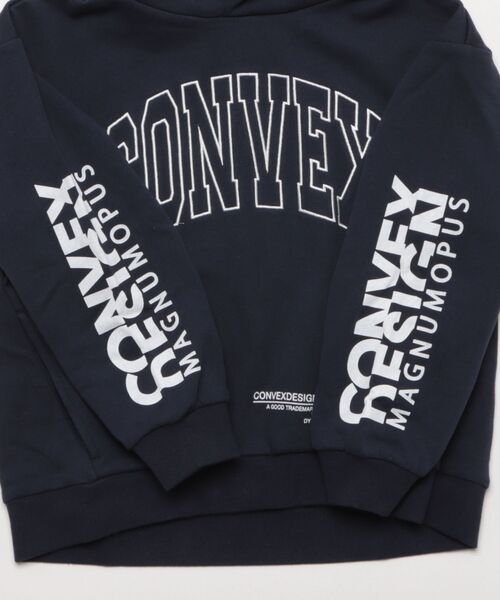 CONVEX(コンベックス)の「刺繍ロゴ/ パーカー(パーカー・キッズ・ネイビー/ブラック・130cm/140cm/150cm/160cm)」の4枚目の写真