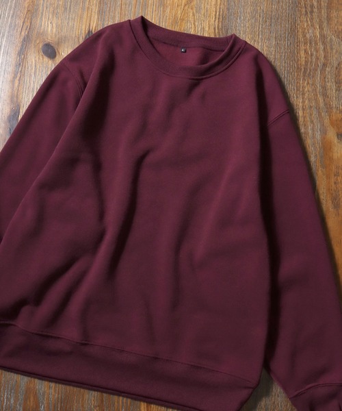 SITRY(シトリー)の「Heavy Weight Sweat Shirt/ヘビーウェイト オーバーサイズ 裏起毛 トレーナー スウェット レディース メンズ セットアップ対応(スウェット・メンズ・バーガンディー/チャコール/オートミール/ブラック/グレー・LL/M/L)」の5枚目の写真