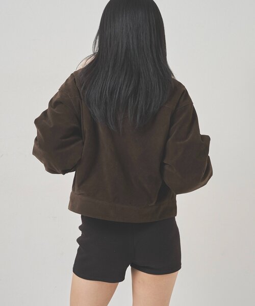 WHO'S WHO gallery(フーズフーギャラリー)の「ボアカラースタッズスウェードブルゾン(ブルゾン・レディース・キャメル/ブラウン・FREE)」の19枚目の写真