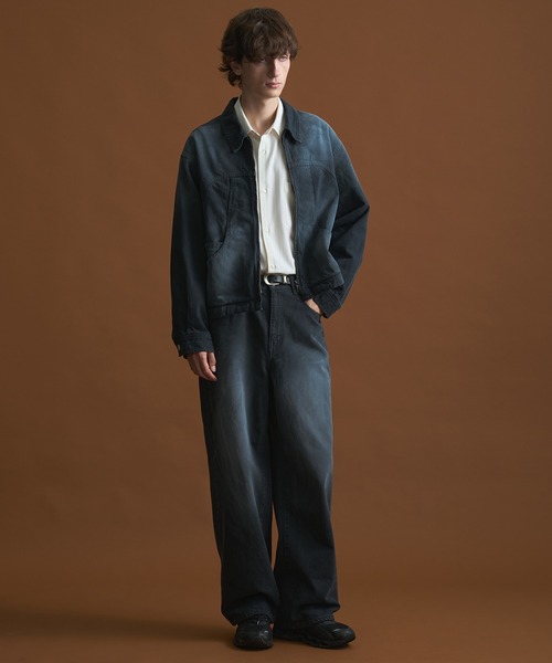 PUBLIC TOKYO(パブリックトウキョウ)の「【再入荷なし】PUBLIC DENIM BLEACH BLOUSON/ヴィンテージライクデニムジップブルゾン(ブルゾン・メンズ・その他2/ブラック系その他・1/2)」の16枚目の写真