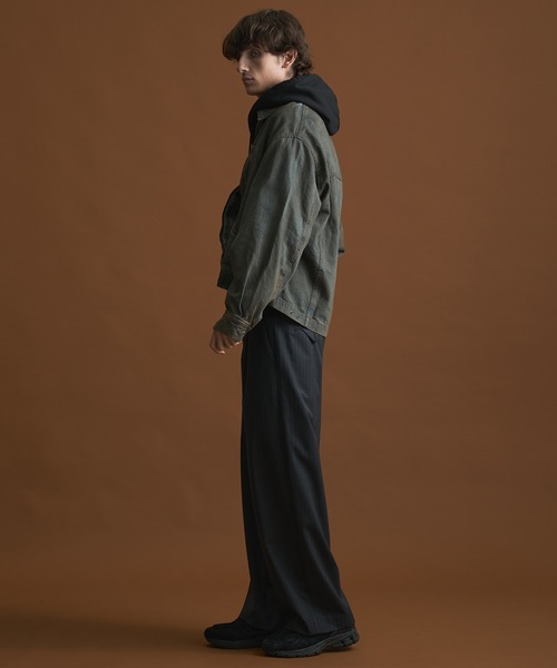 PUBLIC TOKYO(パブリックトウキョウ)の「【再入荷なし】PUBLIC DENIM BLEACH BLOUSON/ヴィンテージライクデニムジップブルゾン(ブルゾン・メンズ・その他2/ブラック系その他・1/2)」の9枚目の写真