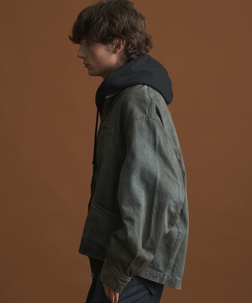 PUBLIC TOKYO(パブリックトウキョウ)の「【再入荷なし】PUBLIC DENIM BLEACH BLOUSON/ヴィンテージライクデニムジップブルゾン(ブルゾン・メンズ・その他2/ブラック系その他・1/2)」の7枚目の写真