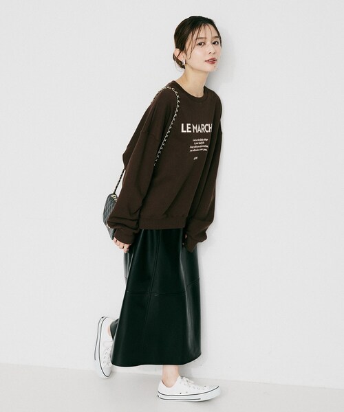 UNTITLED(アンタイトル)の「【MARILYN MOON】レザー調スカート(スカート・レディース・ブラック・02)」の5枚目の写真