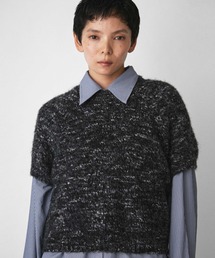 メランジハーフスリーブニット / Melange Half Sleeve Knit