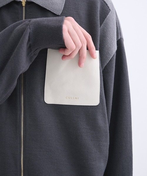 CULLNI（クルニ）の「【CULLNI】別注 Zip Knit Blouson/別注 ジップニットブルゾン（ニット/セーター・メンズ・ダークグレー/ブルー/ブラック・1/2）」の16枚目の写真