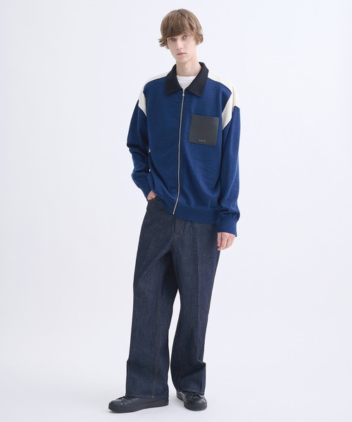 CULLNI】別注 Zip Knit Blouson/別注 ジップニットブルゾン（ニット