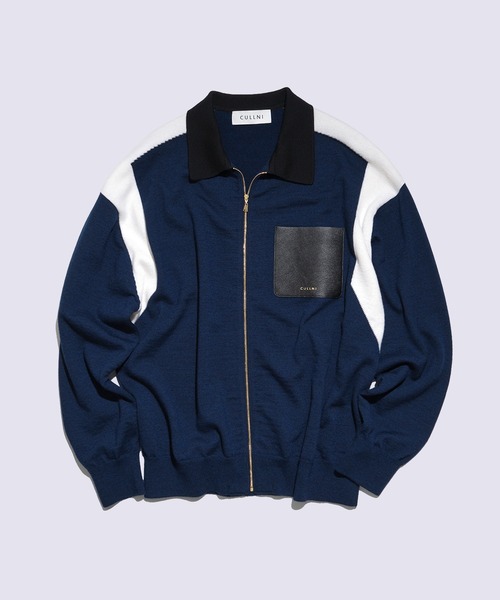 CULLNI】別注 Zip Knit Blouson/別注 ジップニットブルゾン（ニット