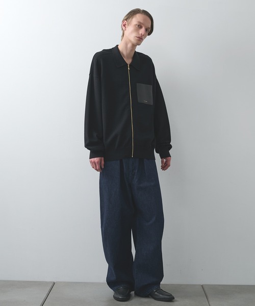 BEARDSLEY ZIPニットブルゾン　ブラック CULLNI】別注 Zip Knit Blouson/別注 ジップニットブルゾン（ニット