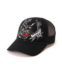 Ed Hardy（エドハーディー）の「Ed Hardy/エド ハーディー/ED HARDY LEOPARD R-STONE CAP（キャップ）」