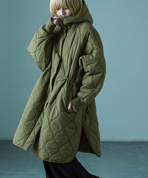 スーパービューティー　フード付きダウン&フェザーキルティングコート42（L） Super Beauty スーパービューティー ダウン フェザー コート 42