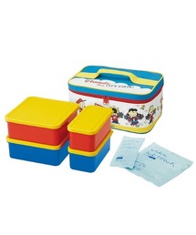 SNOOPY（スヌーピー）の「スヌーピー 保冷バッグ付行楽ランチセット 3.8L PEANUTS レッツチア! SK（お弁当箱）」