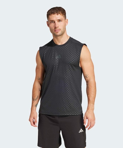 adidas（アディダス）の「スリーストライプス プライムリフト タンクトップ / アディダス adidas（タンクトップ・メンズ・ブラック/ブラウン・3XL/LARGE/MEDIUM/X-LARGE/X-SMALL/XX-LARGE/SMALL）」の11枚目の写真