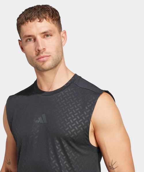 adidas（アディダス）の「スリーストライプス プライムリフト タンクトップ / アディダス adidas（タンクトップ・メンズ・ブラック/ブラウン・3XL/LARGE/MEDIUM/X-LARGE/X-SMALL/XX-LARGE/SMALL）」の13枚目の写真