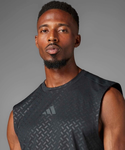 adidas（アディダス）の「スリーストライプス プライムリフト タンクトップ / アディダス adidas（タンクトップ・メンズ・ブラック/ブラウン・3XL/LARGE/MEDIUM/X-LARGE/X-SMALL/XX-LARGE/SMALL）」の6枚目の写真