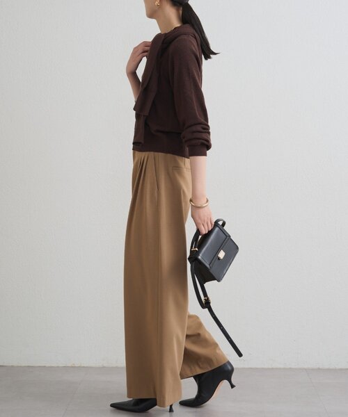 LOUNGEDRESS(ラウンジドレス)の「TR3タックワイドパンツ(その他パンツ・レディース・モカ/ブラック/ブラウン・SMALL/MEDIUM)」の20枚目の写真