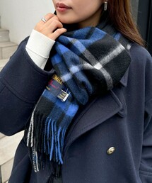 TWEED MILL(ツイードミル)の【TWEED MILL/ツイードミル】ウールチェックストール48(ストール/ショール)