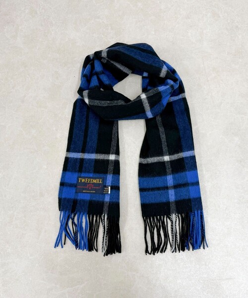 TWEED MILL/ツイードミル】ウールチェックストール48（ストール