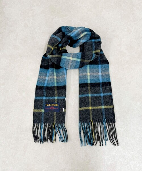 TWEED MILL/ツイードミル】ウールチェックストール48（ストール