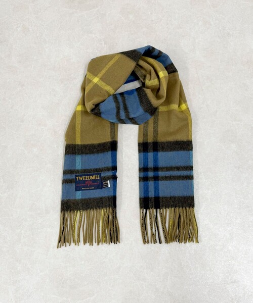 TWEED MILL/ツイードミル】ウールチェックストール48（ストール