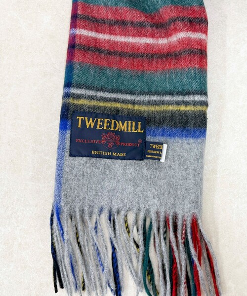 TWEED MILL/ツイードミル】ウールチェックストール48（ストール