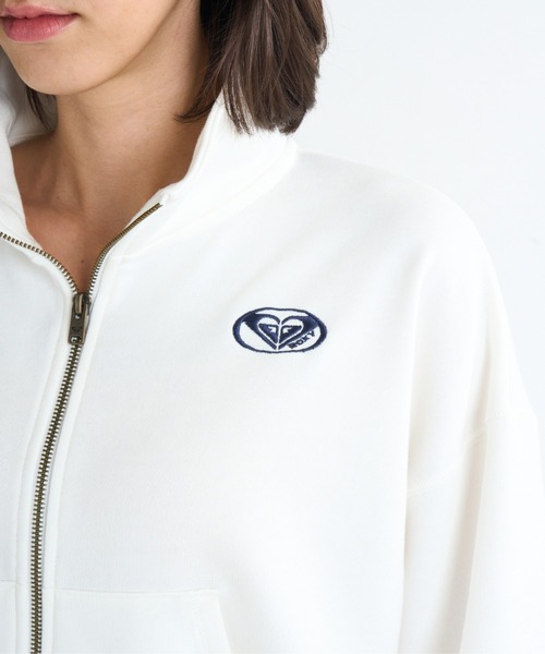 ROXY(ロキシー)の「PLANET RING ZIP/ロキシージップアップスウェットトレーナー(SET UP・セットアップタイプ可能・空港コーデ)(スウェット・レディース・ホワイト/グレー/ブラック・SMALL/MEDIUM)」の7枚目の写真