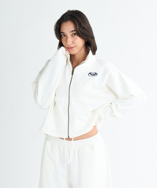 ROXY(ロキシー)の「PLANET RING ZIP/ロキシージップアップスウェットトレーナー(SET UP・セットアップタイプ可能・空港コーデ)(スウェット・レディース・ホワイト/グレー/ブラック・SMALL/MEDIUM)」の12枚目の写真
