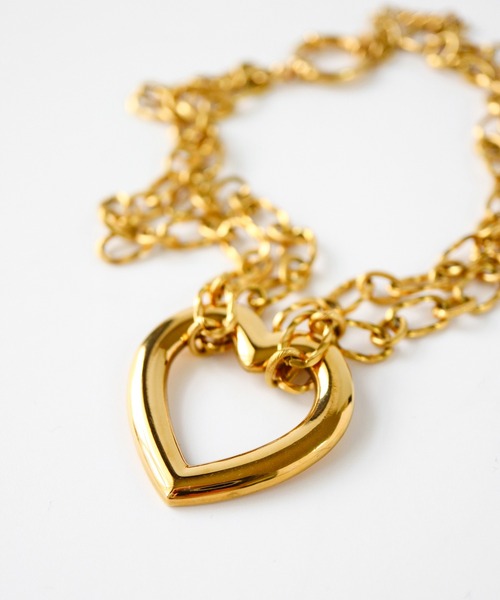 TUWAKRIM（トゥワクリム）の「【TUWAKRIM】ハートチョーカー（チョーカー・レディース・シルバー/ゴールド・MEDIUM）」の8枚目の写真