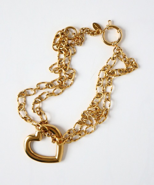 TUWAKRIM（トゥワクリム）の「【TUWAKRIM】ハートチョーカー（チョーカー・レディース・シルバー/ゴールド・MEDIUM）」の9枚目の写真