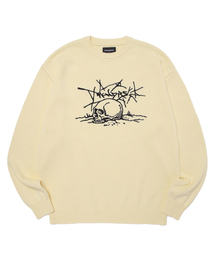 SKULL KNITTED SWEATER (IVORY)