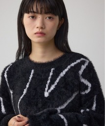 AZUL by moussy | ニュアンス柄ニットトップス(ニット/セーター)