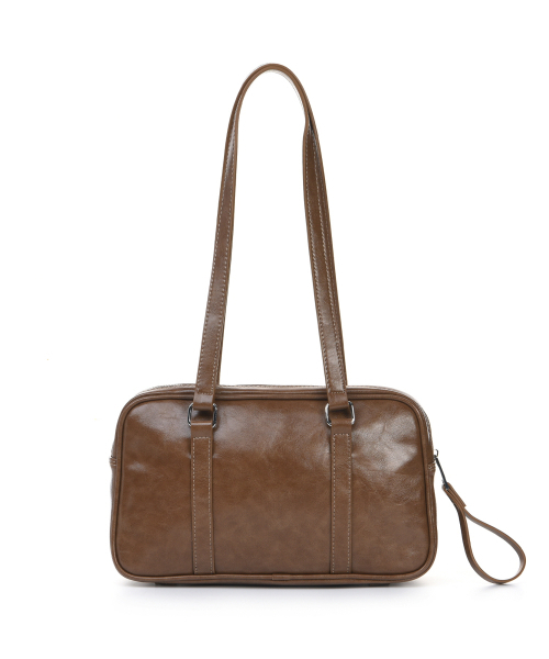 NICK&NICOLE(ニックアンドニコール)の「CRYSTAL LEATHER MINI BOSTON BAG_CAMEL(ショルダーバッグ・レディース・その他・FREE)」の3枚目の写真