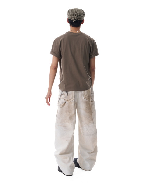 AAKAM（アーカム）の「Dirty Washed Double Knee Cotton Pants (White)（その他パンツ・レディース・その他・2/1）」の13枚目の写真