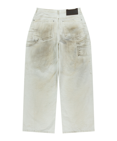 AAKAM（アーカム）の「Dirty Washed Double Knee Cotton Pants (White)（その他パンツ・レディース・その他・2/1）」の16枚目の写真