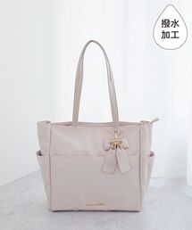 Maison de FLEUR | 撥水加工リボンチャームマルチポケットトートM(トートバッグ)