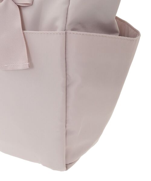 撥水加工リボンチャームマルチポケットトートM（トートバッグ