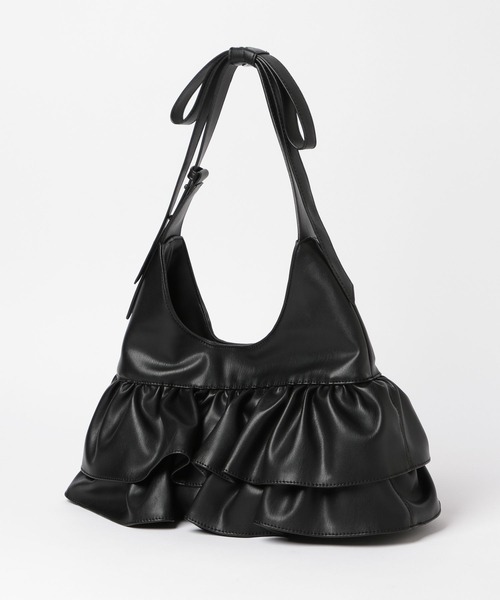 Heather（ヘザー）の「2WAYフリルリボンBAG　611624（ショルダーバッグ・レディース・アイボリー/ブラック/ブラック系その他・ONE SIZE）」の10枚目の写真