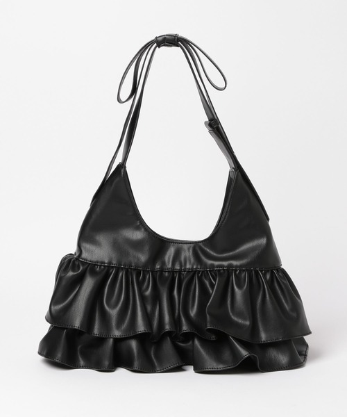 Heather（ヘザー）の「2WAYフリルリボンBAG　611624（ショルダーバッグ・レディース・アイボリー/ブラック/ブラック系その他・ONE SIZE）」の13枚目の写真