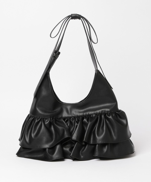 Heather（ヘザー）の「2WAYフリルリボンBAG　611624（ショルダーバッグ・レディース・アイボリー/ブラック/ブラック系その他・ONE SIZE）」の9枚目の写真