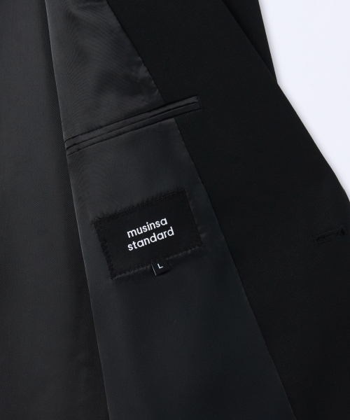 MUSINSA STANDARD（ムシンサスタンダード）の「特大ブレザー[ブラック]（テーラードジャケット・メンズ・その他・MEDIUM/LARGE/X-LARGE/XX-LARGE）」の9枚目の写真