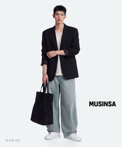 MUSINSA STANDARD（ムシンサスタンダード）の「特大ブレザー[ブラック]（テーラードジャケット・メンズ・その他・MEDIUM/LARGE/X-LARGE/XX-LARGE）」の11枚目の写真