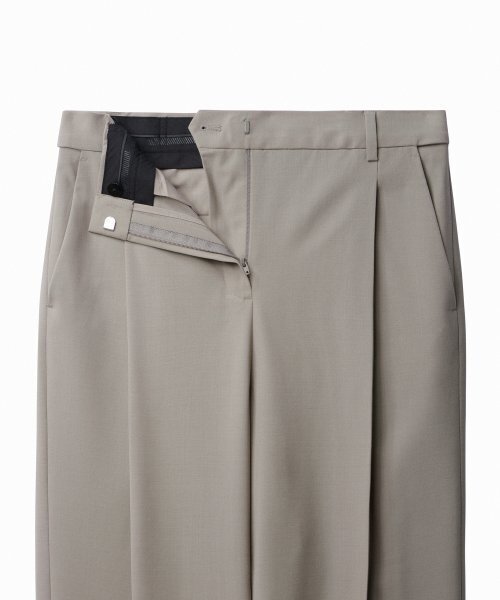 MUSINSA STANDARD WOMAN（ムシンサスタンダードウーマン）の「ウィメンズサマーウールルーズテーパードヒドゥンバンディングスラックス[ライトベージュ]（スラックス・レディース・その他・34/32/30/31/24/25/26/27/28/29）」の3枚目の写真
