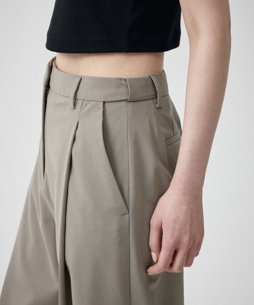 MUSINSA STANDARD WOMAN（ムシンサスタンダードウーマン）の「ウィメンズサマーウールルーズテーパードヒドゥンバンディングスラックス[ライトベージュ]（スラックス・レディース・その他・34/32/30/31/24/25/26/27/28/29）」の5枚目の写真