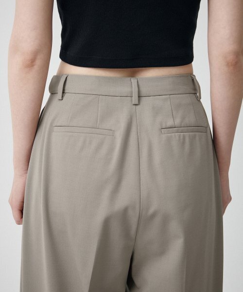 MUSINSA STANDARD WOMAN（ムシンサスタンダードウーマン）の「ウィメンズサマーウールルーズテーパードヒドゥンバンディングスラックス[ライトベージュ]（スラックス・レディース・その他・34/32/30/31/24/25/26/27/28/29）」の7枚目の写真
