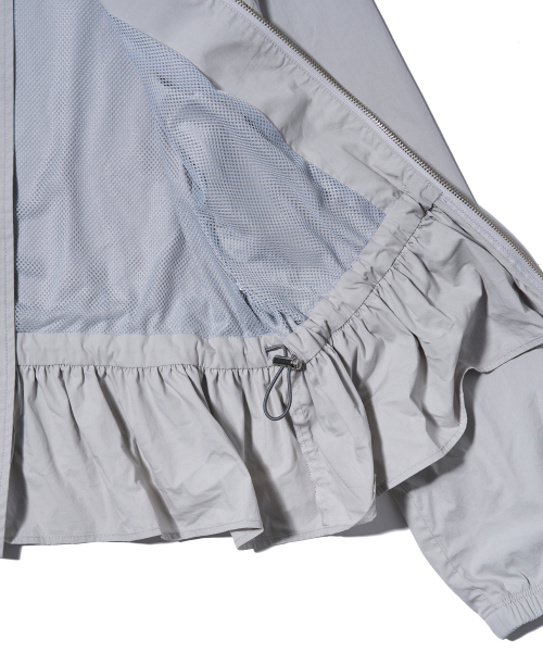YOUHEE(ユヒ)の「RUFFLE DETAILED WINDBREAKER GREY(その他アウター・レディース・その他・FREE)」の7枚目の写真