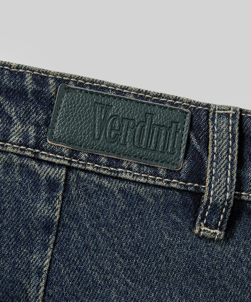 Verdnt（バーダント）の「切り替えレイヤーウォッシングワイドデニムパンツ [サンドブルー]（デニムパンツ・レディース・その他・LARGE/SMALL/MEDIUM）」の11枚目の写真