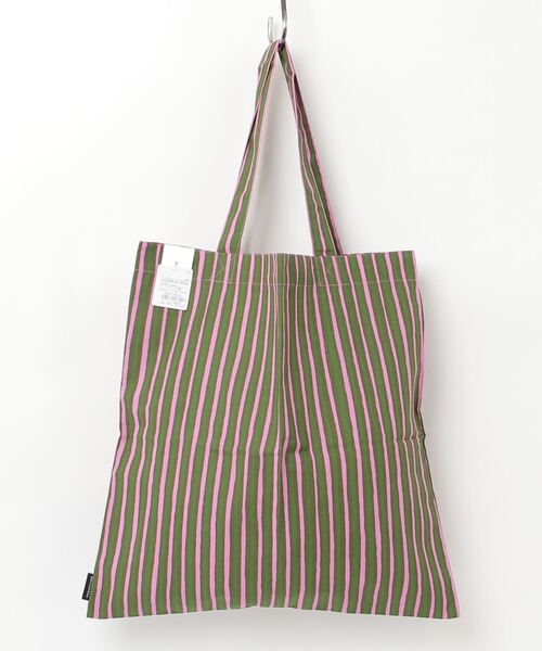 marimekko（マリメッコ）の「Piccolo / tote bag 44x43 cm（トートバッグ・レディース・グリーン×ピンク・FREE）」の7枚目の写真